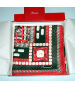 Baccarat 100% Silk Scarf Louxor Red Black Graphic 39.5" #2809045 New Box... - $79.90