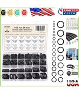Complete 910 Pcs O-Ring Kit for Plumbing, Automotive &amp; General Sealing N... - $262.96 MXN