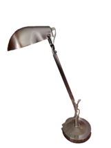 Eclipse Large Adjustable Studio Desk Lamp Brushed Satin Stainless steel - £128.27 GBP