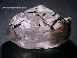 Collector Morganite with Green Tourmalines, Deep Pink Beryl Stone, Natur... - $1,327.00