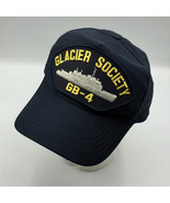 Vintage Glacier Society GB-4 Navy Blue Eagle Crest Military Cap USA Snap... - $564.90 MXN