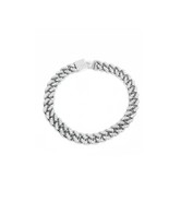 Glacé Cubain Chaîne Hommes Argent Sterling Cubain Bracelet Hommes pour H... - £166.36 GBP+