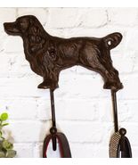 Pack Of 2 Cast Iron Whimsical Rustic Faithful Labrador Dog 2-Peg Wall Ho... - $565.63 MXN