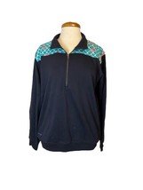 Simply Southern Women&#39;s  Blue Pullover Half Zip Sweatshirt Size XL - £15.07 GBP