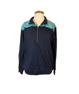 Simply Southern Women&#39;s  Blue Pullover Half Zip Sweatshirt Size XL - £15.24 GBP