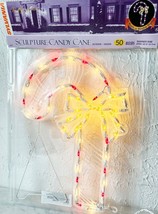Vintage Christmas Candy Cane Lighted Sculpture Indoor/Outdoor Sylvania 1... - $28.45