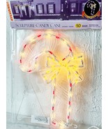 Vintage Christmas Candy Cane Lighted Sculpture Indoor/Outdoor Sylvania 1... - £22.37 GBP