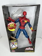 Disney Store Marvel Ultimate Talking SPIDER-MAN 14&quot; Figure Web Slinging Action - £35.65 GBP