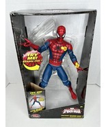 Disney Store Marvel ULTIMATE TALKING SPIDER-MAN 14&quot; FIGURE WEB SLINGING ... - £35.13 GBP