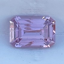 CERTIFIED Pink Sapphire 100% Natural 1.11 Cts Emerald Cut Loose Gemstone - £469.10 GBP