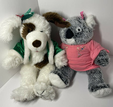 Lot of two Build a bear baby Koala and shaggy dog w/ sound Plush Stuffed... - $12.16