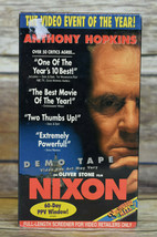 Nixon Oliver Stone Anthony Hopkins 2 Tape VHS Demo Set Sealed - £11.89 GBP