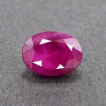 100%Natural Certified Red Ruby loose Gemstone oval shape 10 X 9 MM For Jewelry - £67.91 GBP