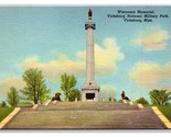 Wisconsin Memorial Vicksburg Military Park  Mississippi MS UNP Linen Pos... - £2.30 GBP