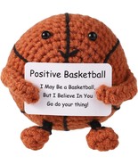 Crochet Basketball Knitted Positive Support Gift for Kids Adults - $392.86 MXN