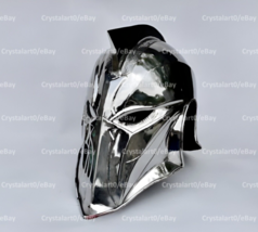 18GA Steel Hand Forged  Helmet Intricately Etched Metal Cosplay Helmet item - £186.35 GBP