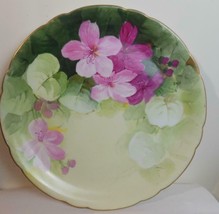 Vintage Hand Painted Plate Signed Emila J P L France 9.5 Inches Limoges - £22.57 GBP