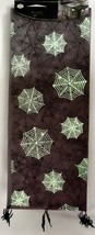 Fabric Table Runner (14&quot;x72&quot;) HALLOWEEN, SPIDERS WEBS, GLOW IN THE DARK,... - £17.20 GBP