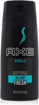 Axe Deodorant Bodyspray Apollo- 4 oz- Pack of 2 - £16.77 GBP