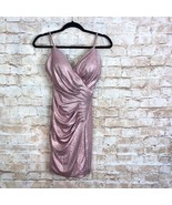 Jovani Pink Ruched Mini Dress Size 00 #1851 - £59.27 GBP