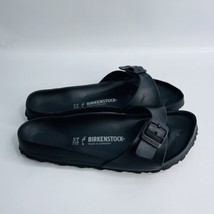 Birkenstock Madrid EVA Sandals Slip On Black Shoes Women&#39;s Sz 37 US 6 EUC - £23.18 GBP