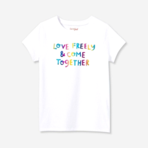 Girl&#39;s Short Sleeve Graphic Print &quot;Love Freely&quot; T-Shirt (Size 2T) White ~ New!!! - £3.99 GBP