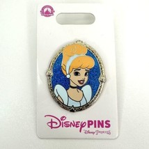 Disney Parks Princess 2022 Gold Frame Portrait Cinderella Blue Gown Pin New - $9.49