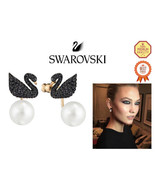 [SWAROVSKI] Iconic Swan Earring 5193949 Women&#39;s Jewelry - £153.59 GBP