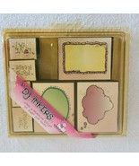Set of DJ Inker Foam Stamps - Blurbs and Words 2. - $152.11 MXN