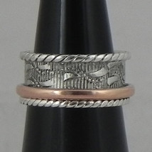 925 Sterling Silver Boho Design Band Handmade Ring Women Festival Gift - £25.62 GBP
