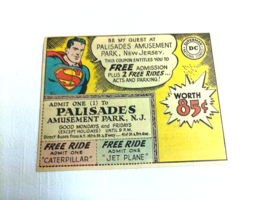 1966 Superman Color Ad Palisades Amusement Park, New Jersey - $7.99