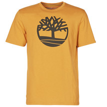 Timberland Men&#39;s Kennebec River Logo Graphic T-Shirt Wheat-Blackt-Small - £17.22 GBP