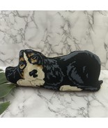 Vintage Hand Made Cross Stitch Needlepoint Door Stop Dog Puppy Spaniel B... - $664.71 MXN