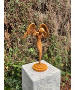 Weeping Angel – Iron Sculpture - Symbolic piece for garden. 38x26x11cm -... - $389.00