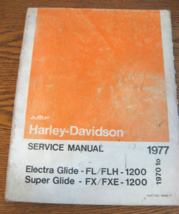 1970 1971 1972 - 1977 Harley-Davidson Electra Super Glide SERVICE MANUAL... - £61.60 GBP