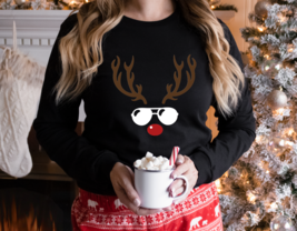 Christmas Sweatshirt Snowflake Holiday Gift - £27.35 GBP