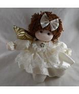 Vintage Angel Music Box Doll in Satin &amp; Gold ?Berkeley? Designs Christma... - £17.35 GBP
