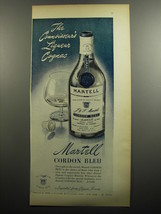 1951 Martell Cordon Bleu Cognac Ad - The Connoisseur&#39;s Liqueur Cognac - £14.78 GBP