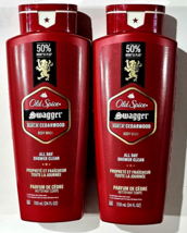 2 Pack Old Spice Swagger Scent Of Cedarwood Body Wash All Day Shower Clean 24oz. - £22.01 GBP