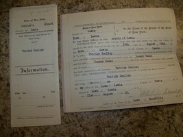 1916 CRIMINAL WARRANT COMPLAINT ASSAULT LEWIS NY COURT LEGAL DOCUMENT SC... - £7.81 GBP