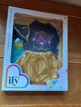 Disney ily 4Ever Jasmine Jean Jacket &amp; Gold Lame Skirt Doll Clothes in Original - £9.16 GBP