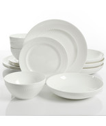 Gibson Elite Gracious Dining 16pc Bone China Double Bowl Dinnerware Set ... - €136,89 EUR