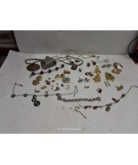 Vintage lot of costume jewelry earrings necklaces bracelets nice lot - $39.59
