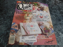 Cross Stitch Quick &amp; Easy Magazine April May 1991 - $2.99