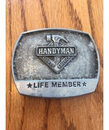 Handyman Club of America Life Member Brass Belt Buckle 1996 Ships N 24h - £11.70 GBP