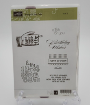 Stampin&#39; Up! Bring On The Cake Rubber Stamp Set 121958 - Set of 13 - £13.14 GBP