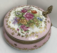 Vintage Norl EAN S Japanese Porcelain Silent Butler Missing Handle Trinket Box 5.5 - £18.36 GBP