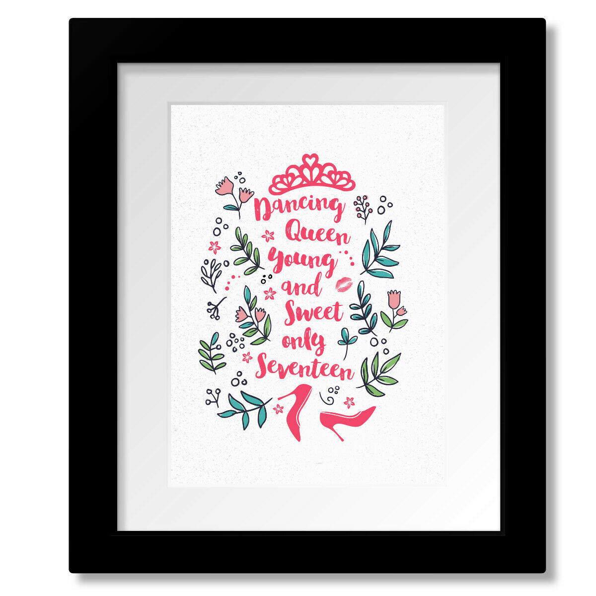 Dancing Queen by ABBA - Lyrically Inspired Song Art Quote Print Canvas o... - $19.00+