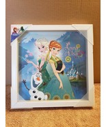 NEW Disney Frozen Elsa Anna Olaf Art Print in Shadow Box 12&quot; x 12&quot; - £15.73 GBP