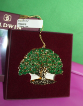 Baldwin Liberty Tree Smithsonian Die Cut Brass Metal Christmas Holiday Ornament - £15.57 GBP